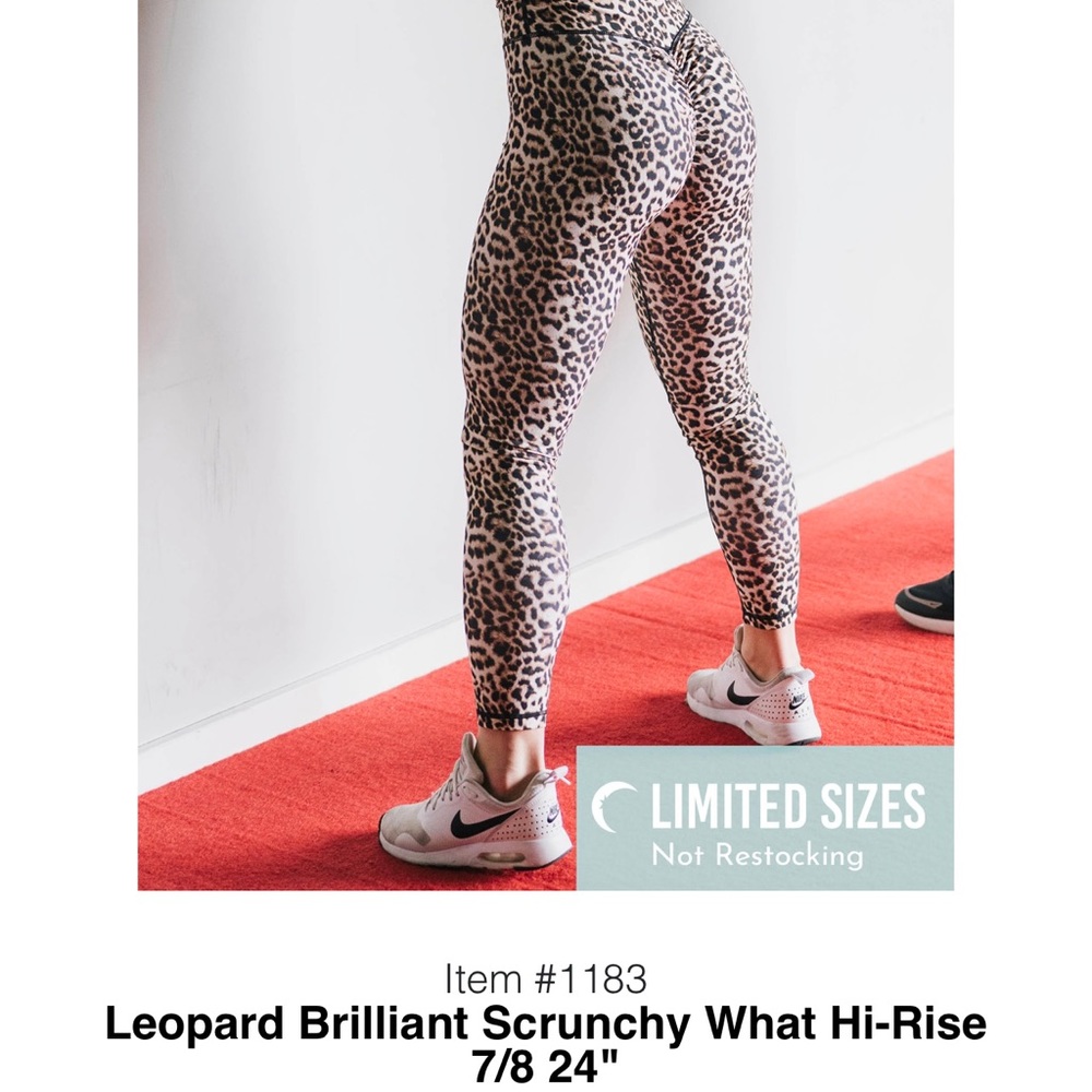 Zyia leopard brilliant scrunchy what hi-rise leggings - size 12